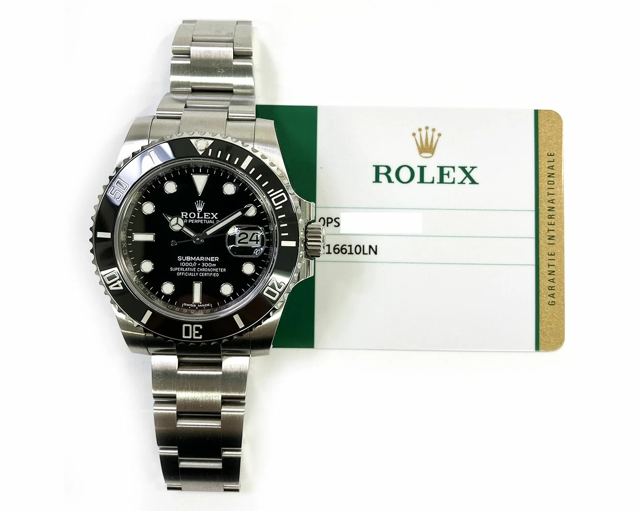 Buy Genuine Used Rolex Submariner Date 116610LN Watch Black Dial