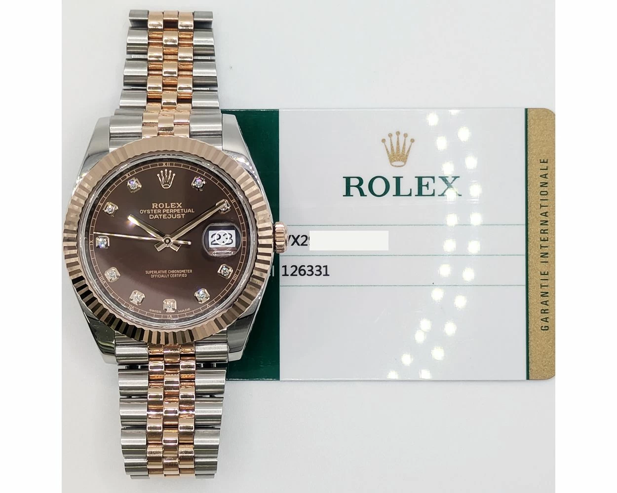 Buy Genuine Used Rolex Datejust 41 126331 Watch Chocolate Dial