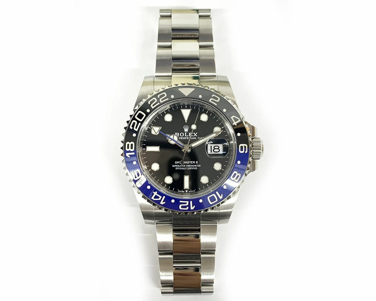 Buy Genuine Used Rolex GMT Master II 126710BLNR Watch Black Dial SKU 7072