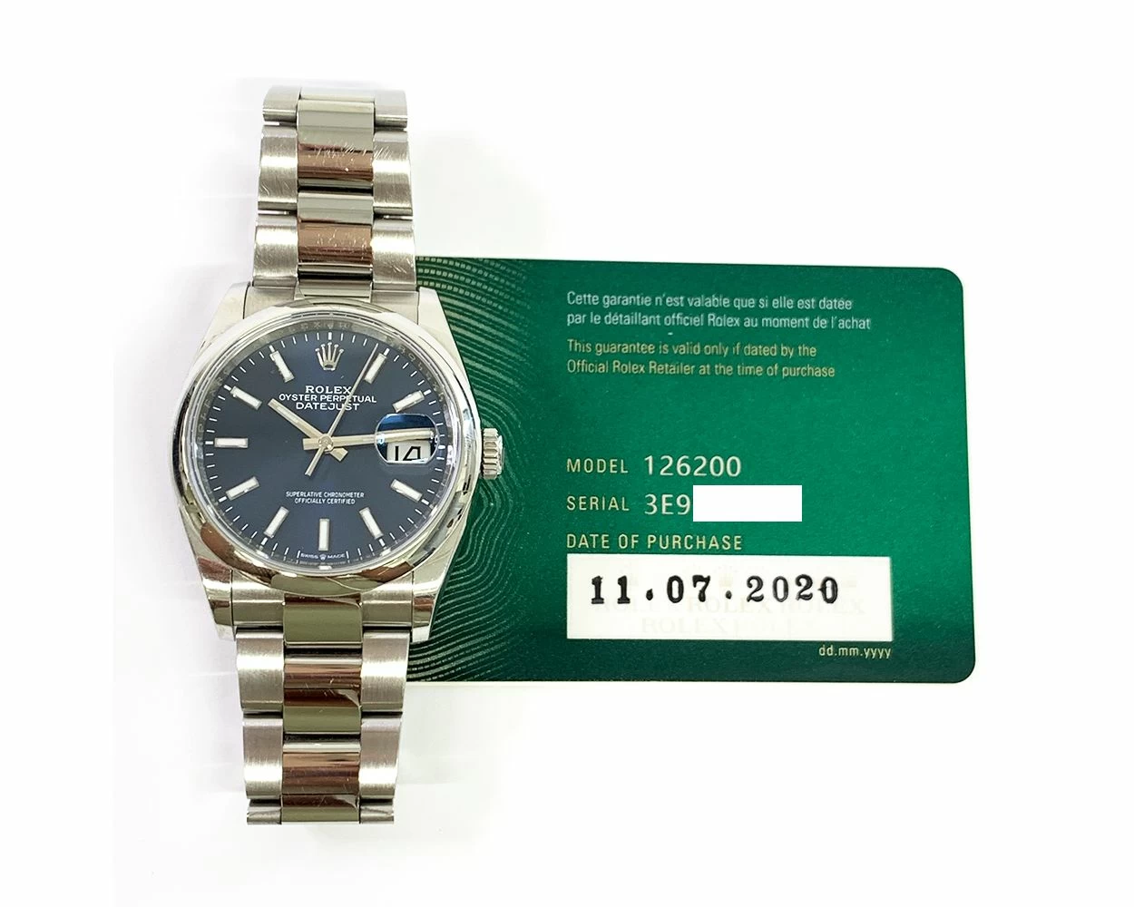 Pre owned rolex with box and papers online