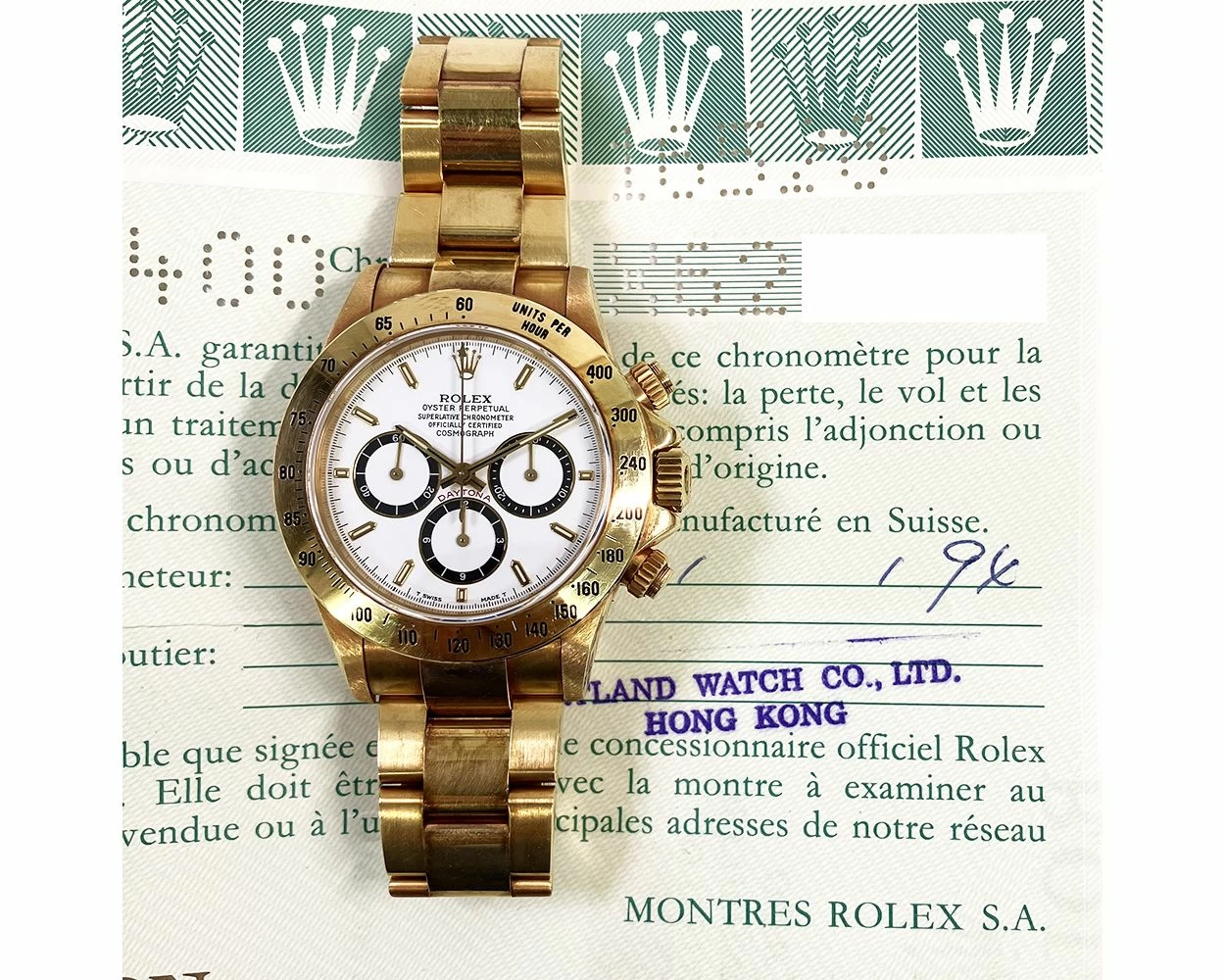 Buy Genuine Used Rolex Cosmograph Daytona 16528 Watch White Dial - Main Image