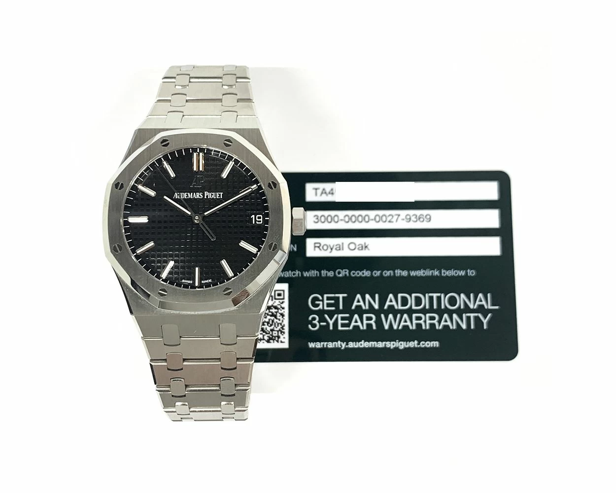 2022 Audemars Piguet Royal Oak 41mm Stainless Steel Black Dial 15500ST.OO.1220ST.03 Box Papers