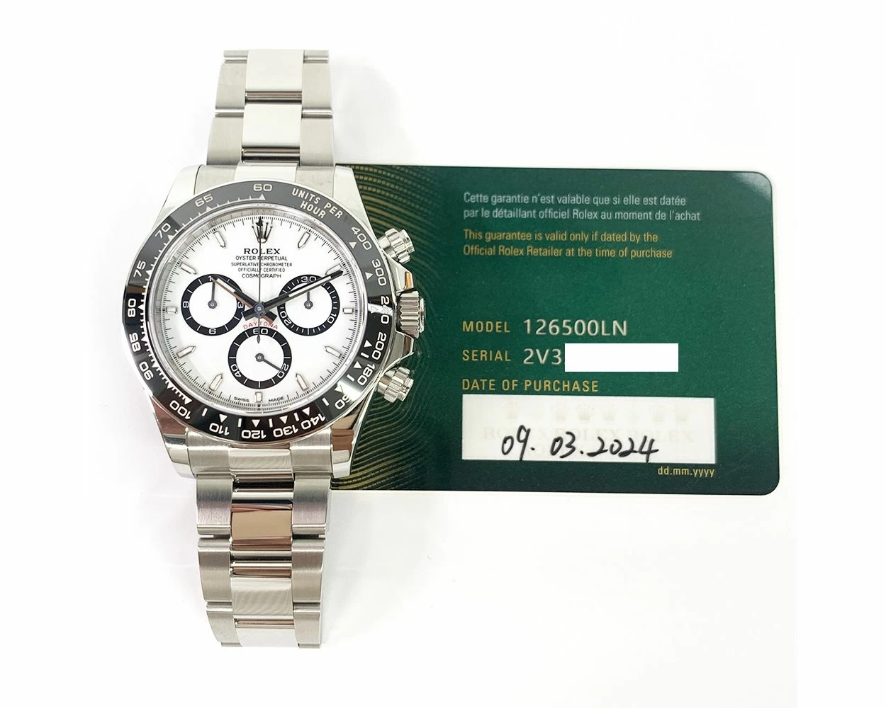 【在庫有】 Buy Genuine Used Rolex Cosmograph Daytona 126500LN Watch 時計