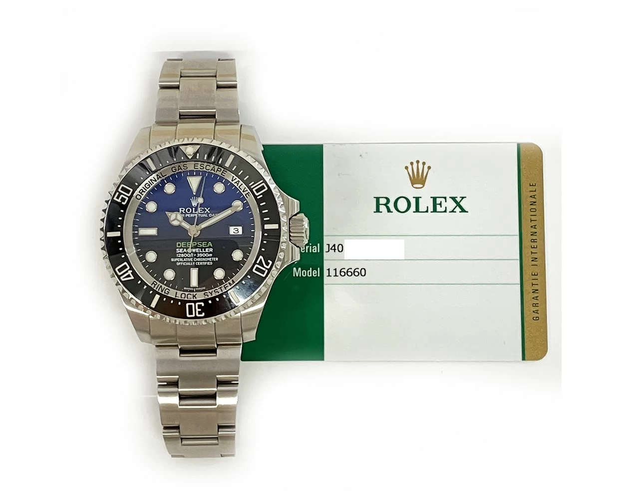 2015 Rolex Deepsea James Cameron 44mm Stainless Steel D Blue Dial 116660 Box Papers