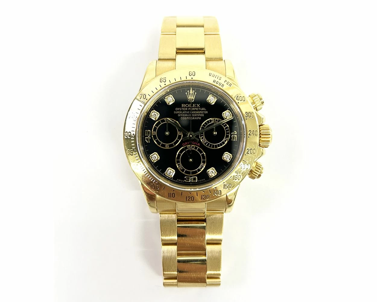Daytona yellow gold black dial on sale