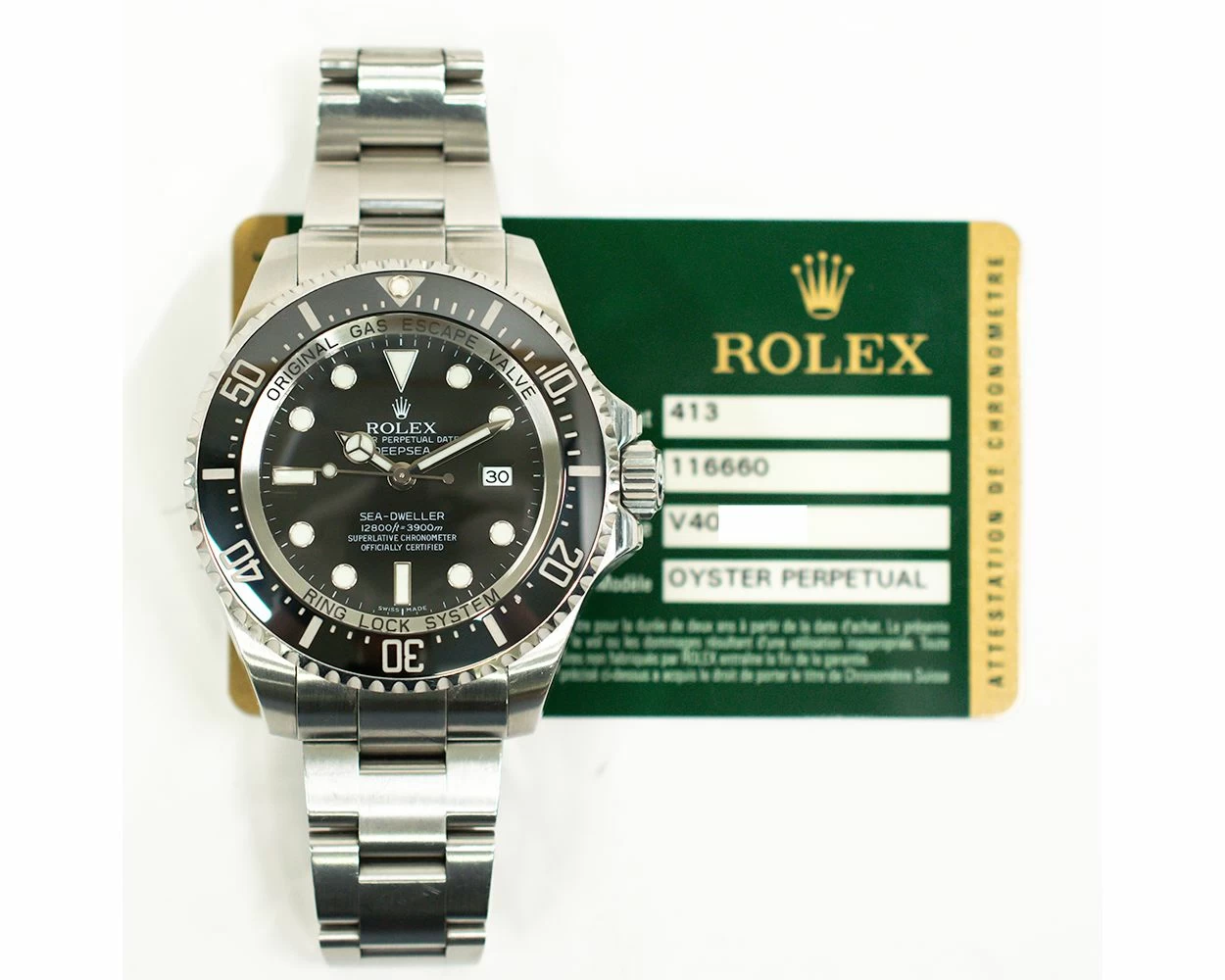 Used Rolex Sea Dweller Box Buy Genuine Used Rolex Deepsea 116660