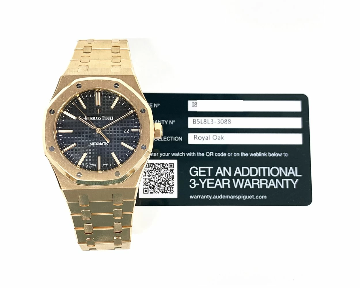 2017 Audemars Piguet Royal Oak 41mm Rose Gold Black Dial 15400OR.OO.1200OR.01 Box Papers