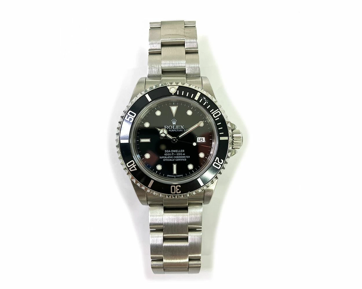Buy Genuine Used Rolex Sea Dweller 16600 Watch Black Dial SKU 8525