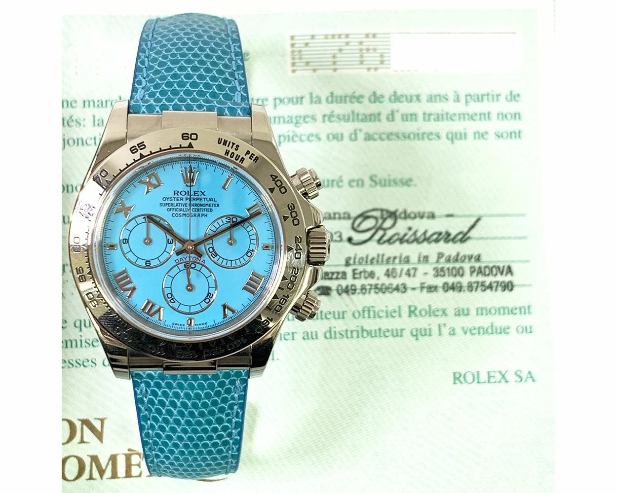 Rolex daytona turquoise top
