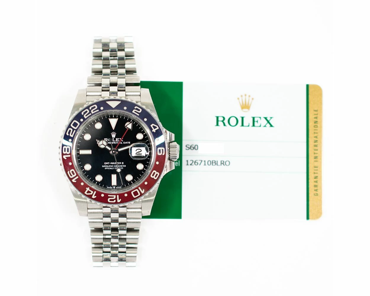 Buy Genuine Used Rolex GMT-Master II 126710BLRO Watch Black Dial