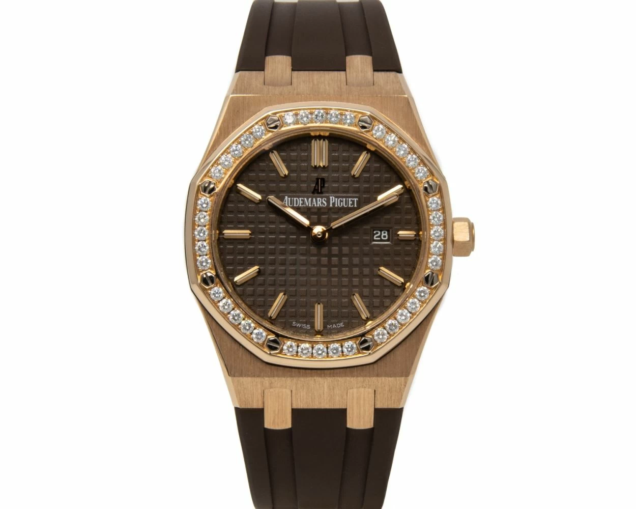 Audemars Piguet Ladies With Rubber Strap AUDEMARS PIGUET BLUE