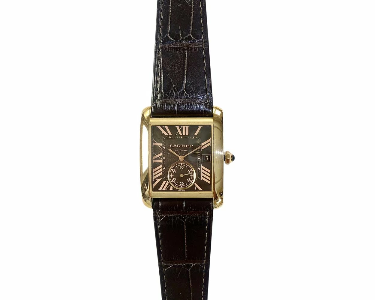 Cartier tank mc gold best sale