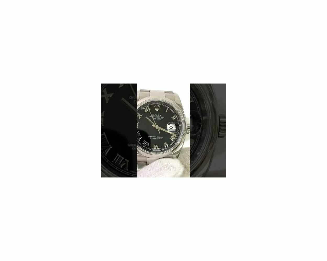 Buy Genuine Used Rolex Datejust 36 116200 Watch - Black Dial