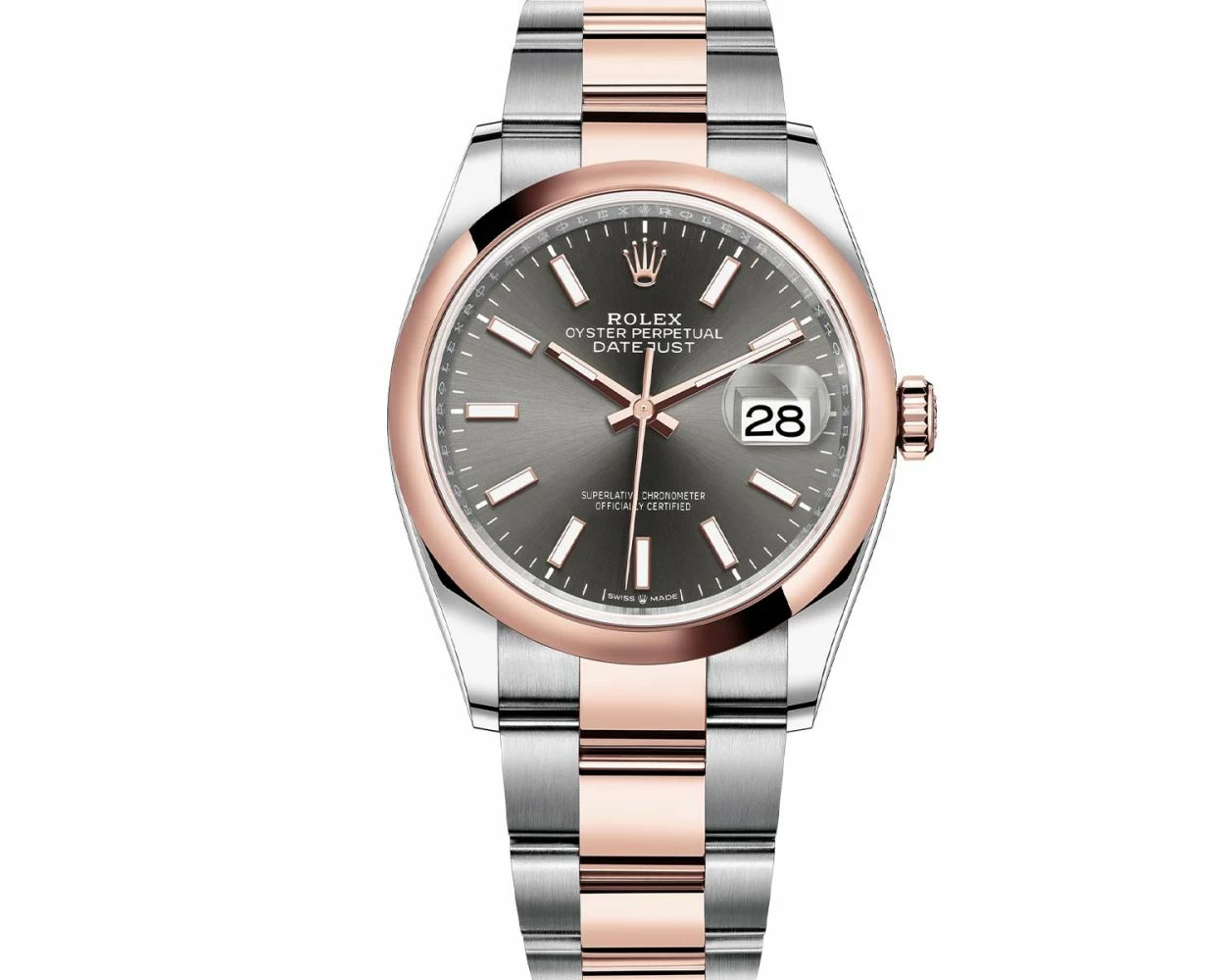 Steel and rose gold rolex datejust hot sale