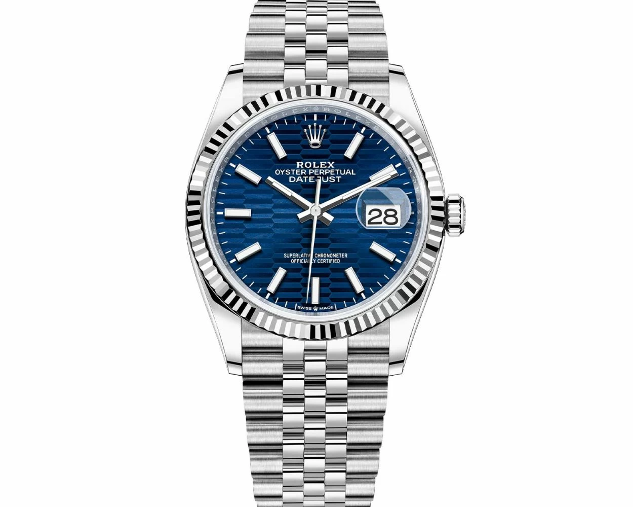 Buy Genuine Used Rolex Datejust 36 126234 Watch Bright Blue Dial SKU 7410
