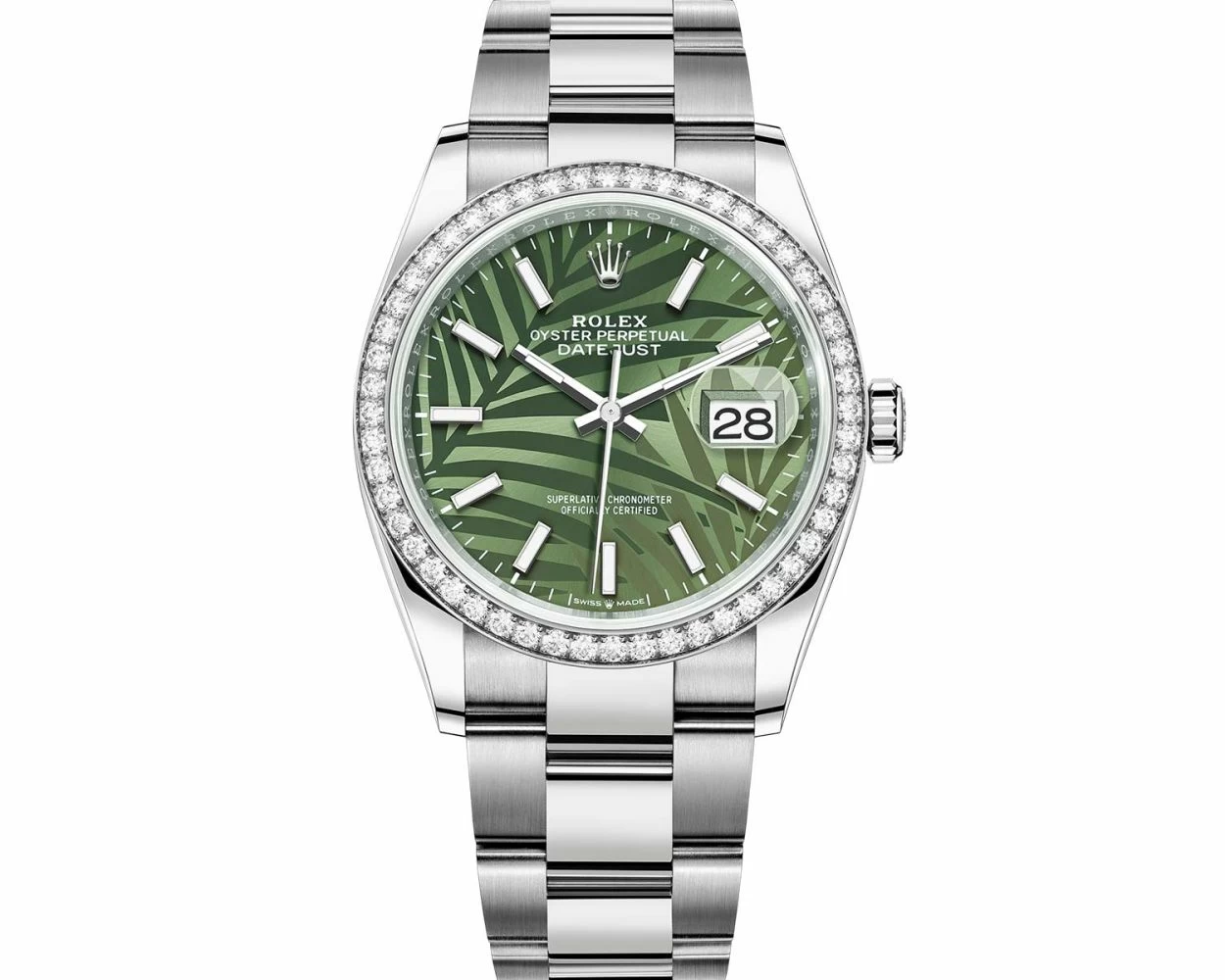 Rolex 34mm deals olive green