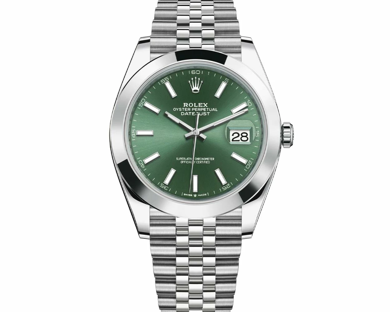 Datejust 41 green fluted motif or plain mint green dial? : r/rolex
