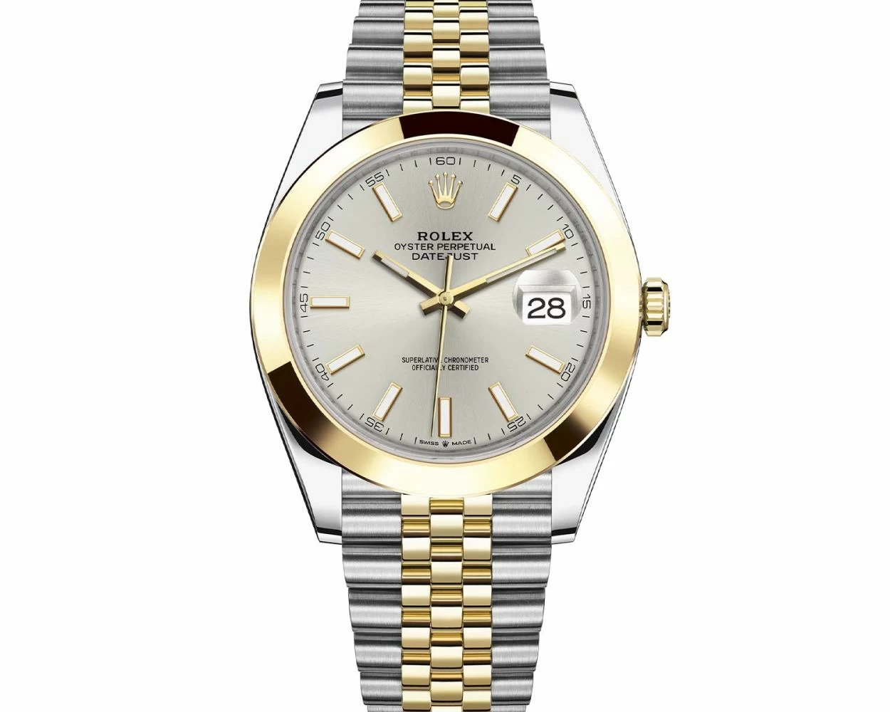 Rolex datejust 41 jubilee silver dial sales