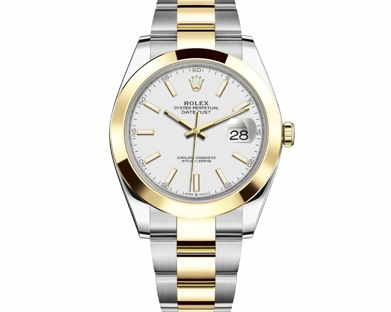Rolex datejust 41 white gold bezel on sale