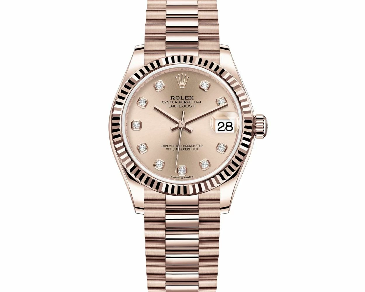 Rolex datejust 31 pink sale