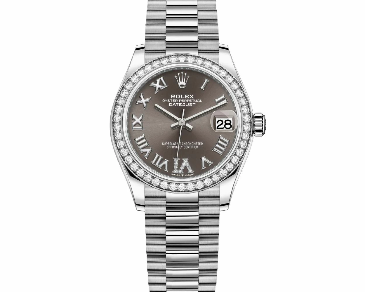 Buy Genuine Used Rolex Datejust 31 278289RBR Watch Dark Grey Dial SKU 7362
