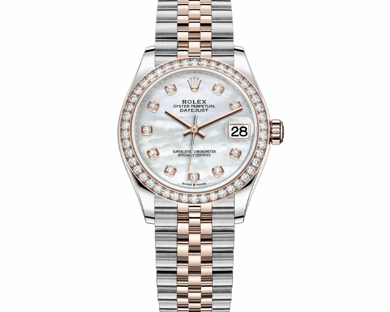 Buy Genuine Used Rolex Datejust 31 278381RBR Watch Mother of Pearl Dial SKU 7326