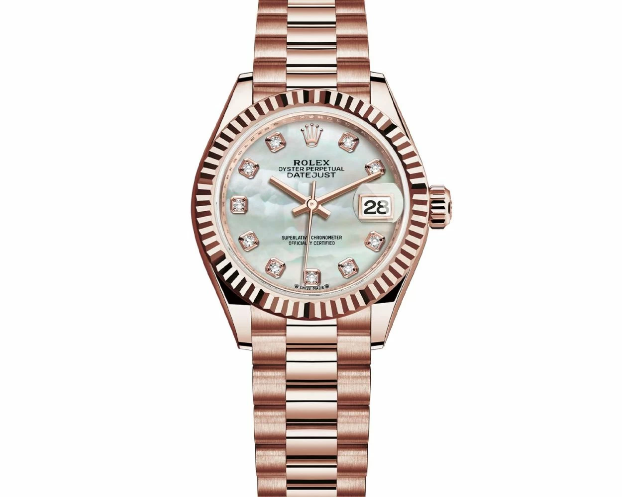 Rolex datejust 28mm mother of pearl best sale