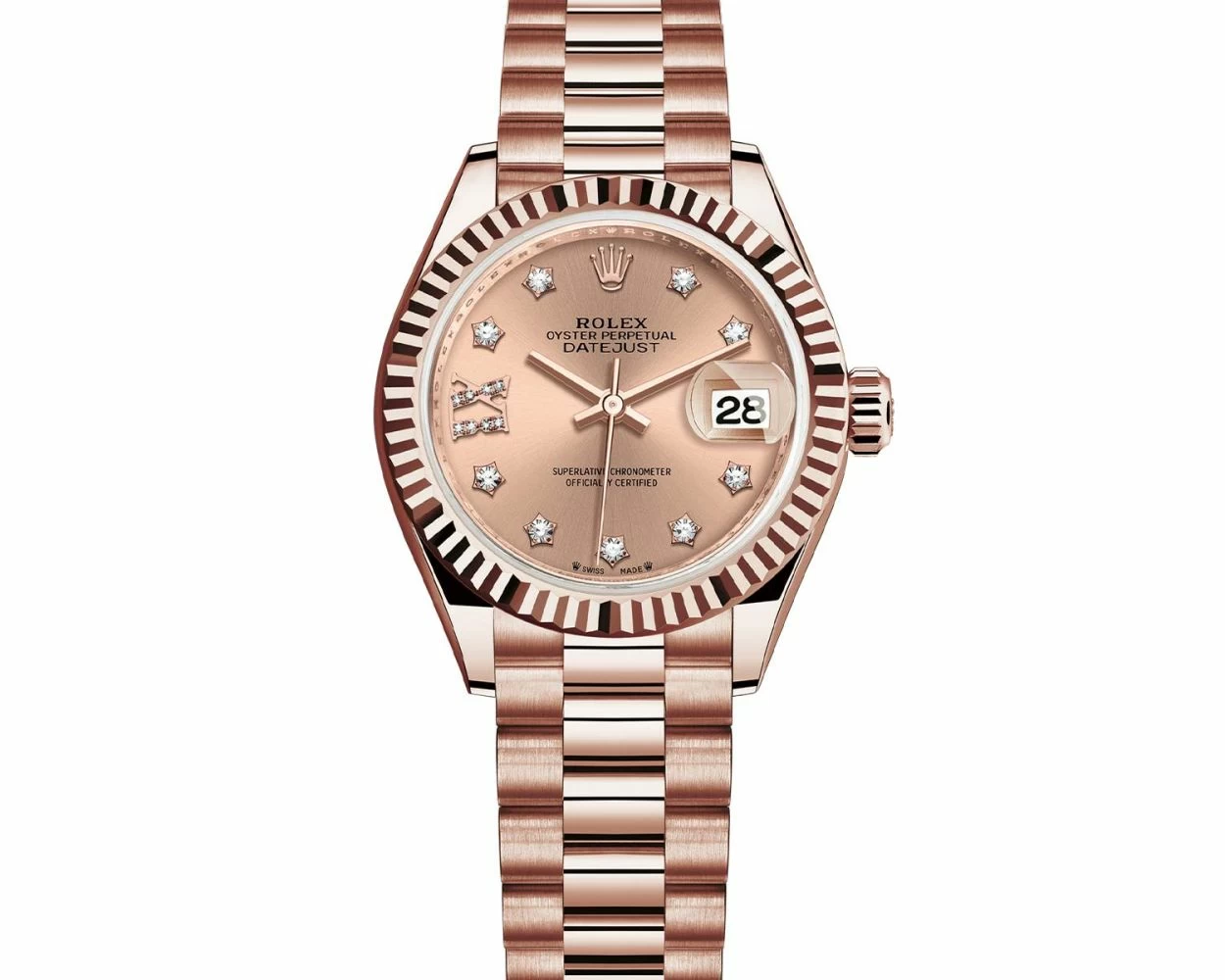 Rolex Lady-Datejust, Rosé Diamond, Rose Gold, 279175