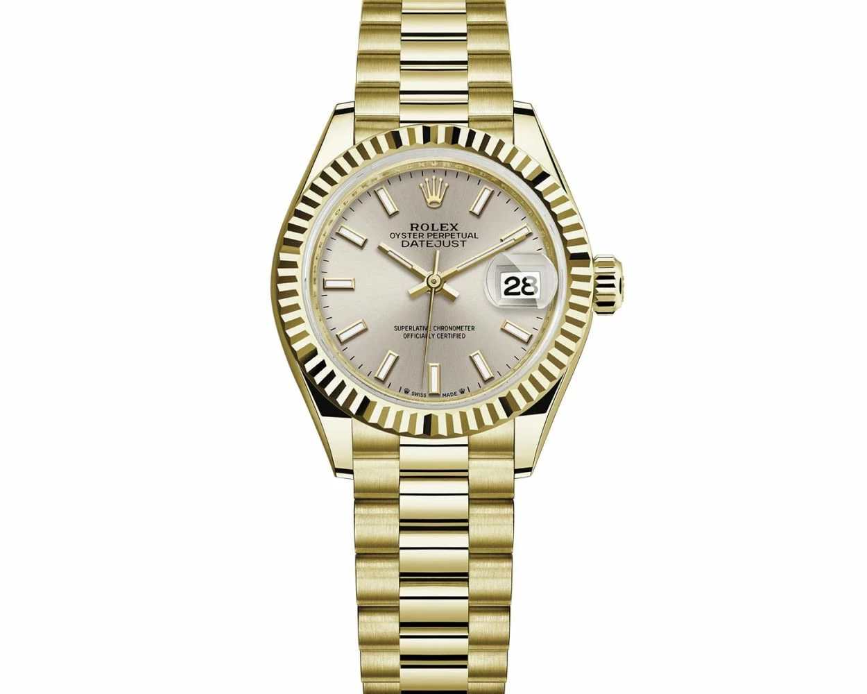Buy Genuine Used Rolex Lady Datejust 28 279178 Watch Silver Dial SKU 7835