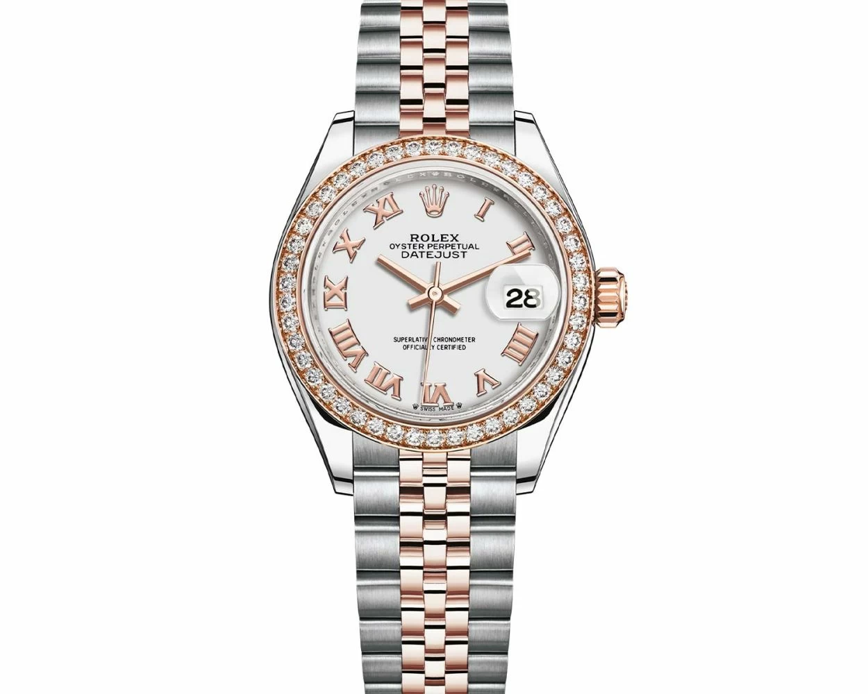 Buy Genuine Used Rolex Lady Datejust 28 279381RBR Watch White Dial SKU 7812