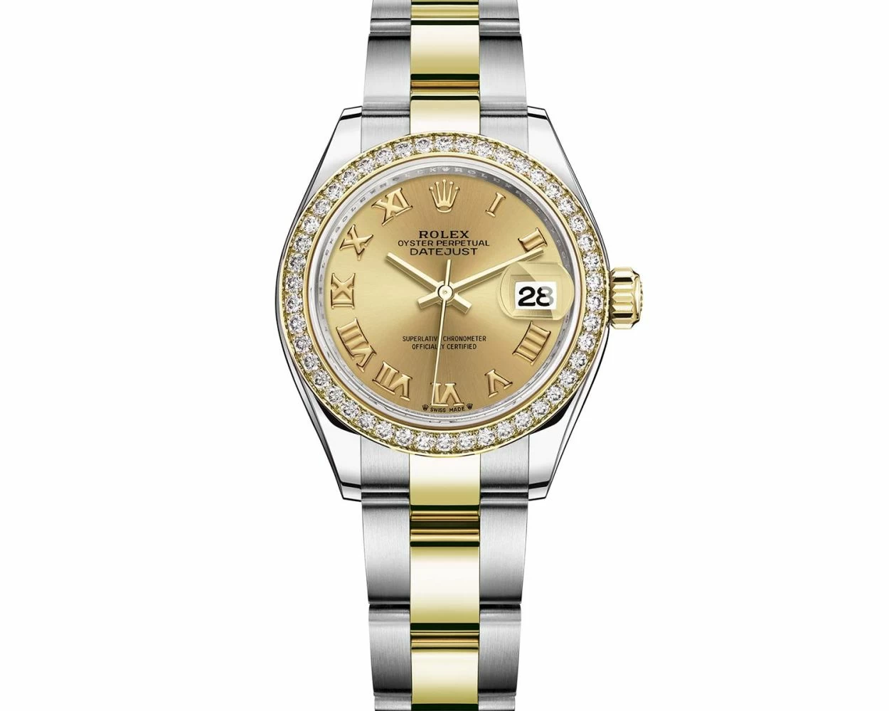 Buy Genuine Used Rolex Lady Datejust 28 279383RBR Watch Champagne Dial SKU 7738