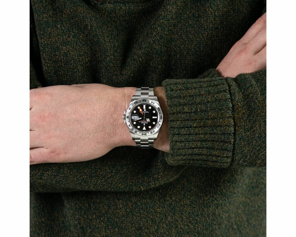 Rolex explorer black face on sale