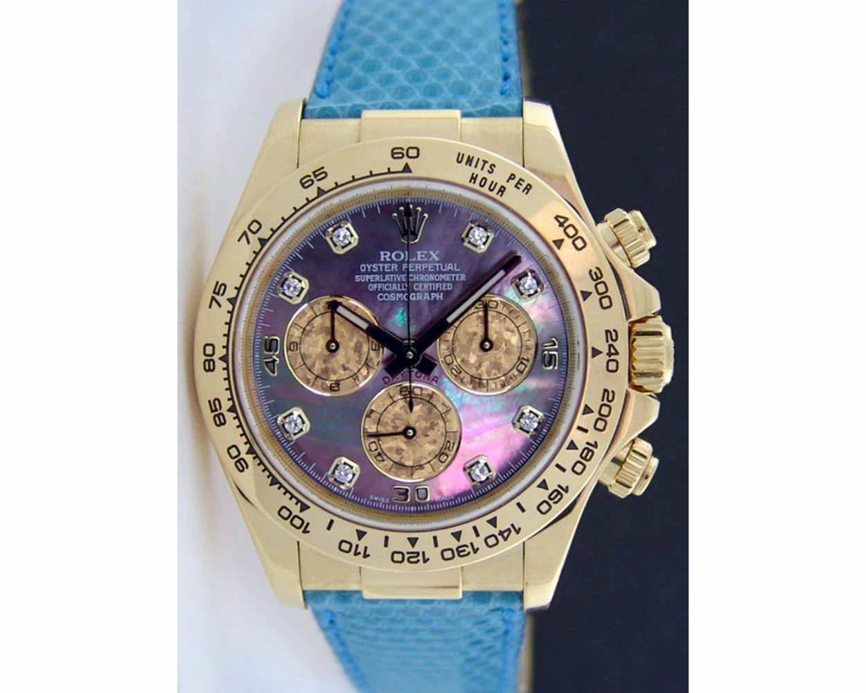 Rolex daytona black mother of hotsell pearl