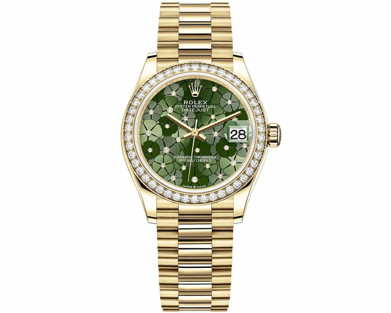 Buy New Rolex Women's Datejust 31 278288RBR Wristwatch - Olive