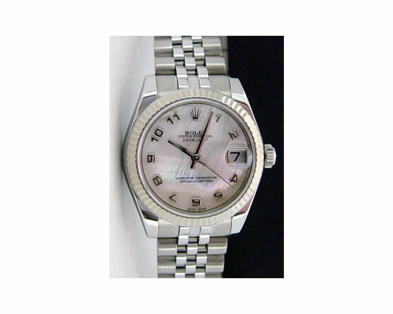 Rolex datejust 31 pink mother of pearl best sale
