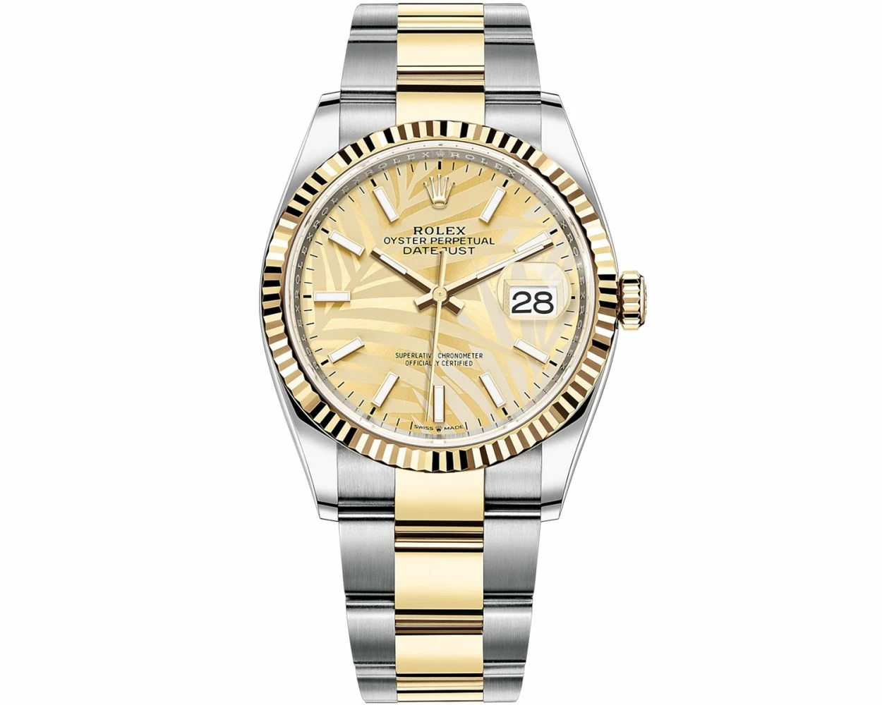 Rolex Datejust 36mm Stainless Steel and Yellow Gold