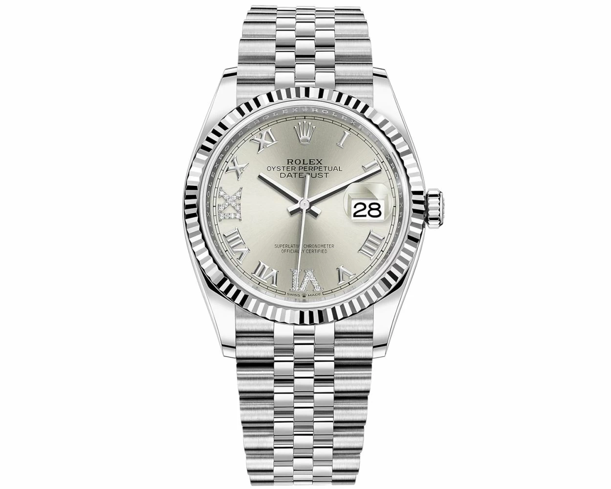 Rolex datejust diamond roman numerals online