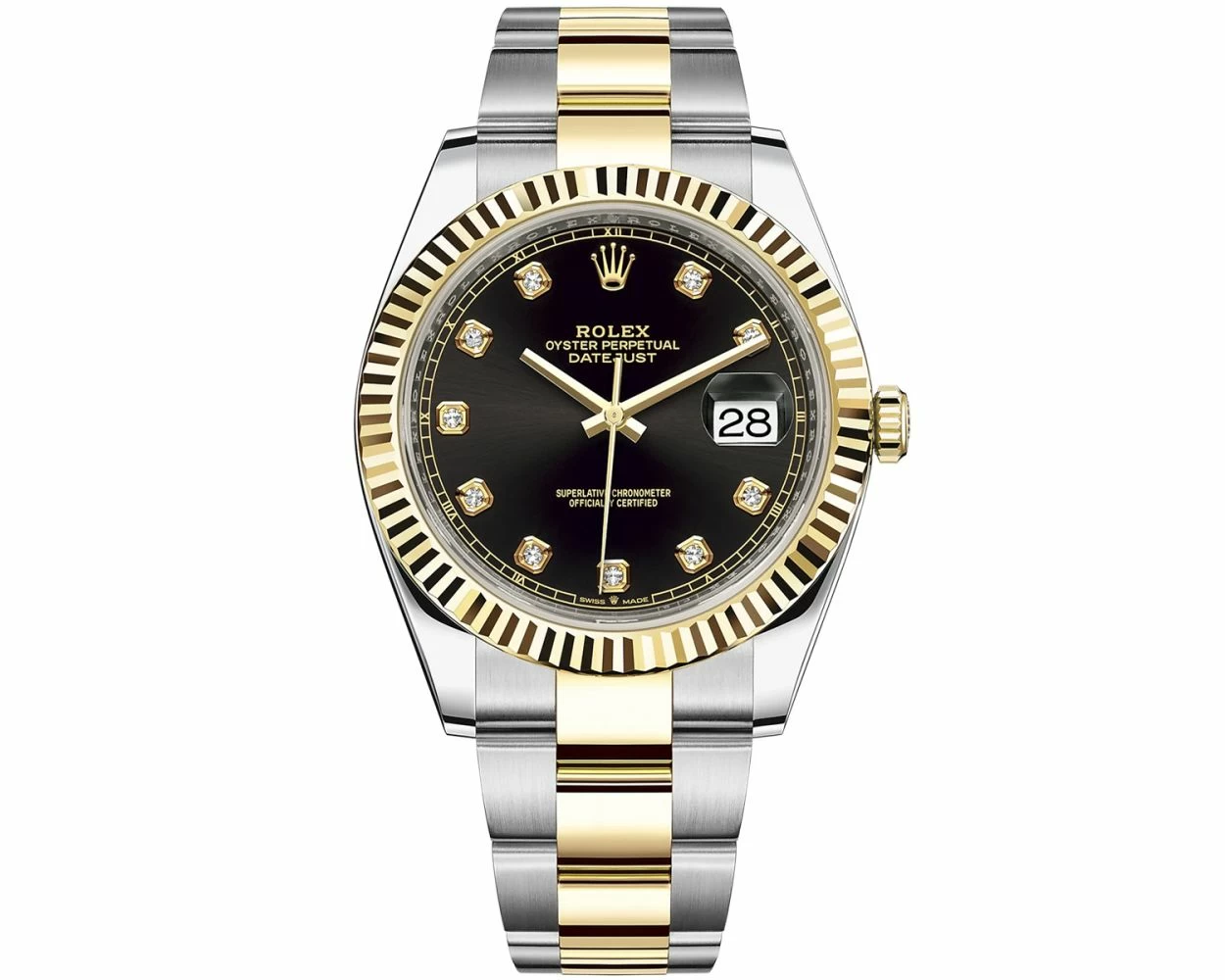 Vælge specifikation privatliv New Rolex Datejust 41 126333 Wristwatch - Bright Black Diamond