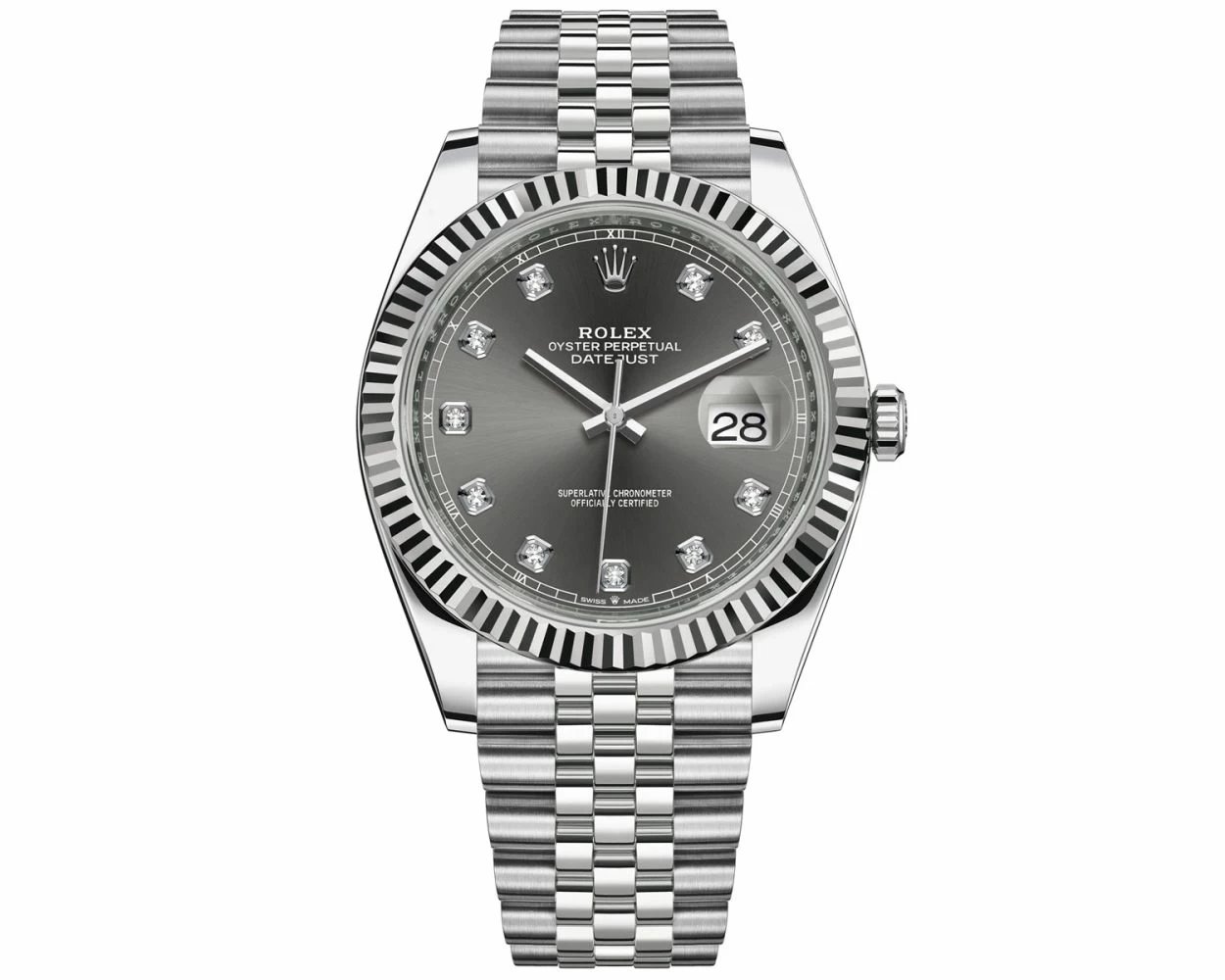 Rolex datejust 41 slate roman hot sale