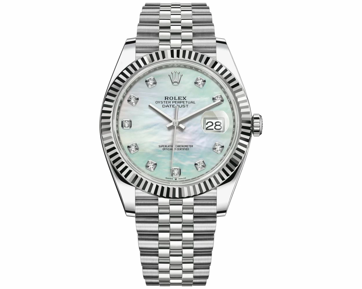 Buy Genuine Used Rolex Datejust 41 126334 Watch Mother of Pearl Dial SKU 6070