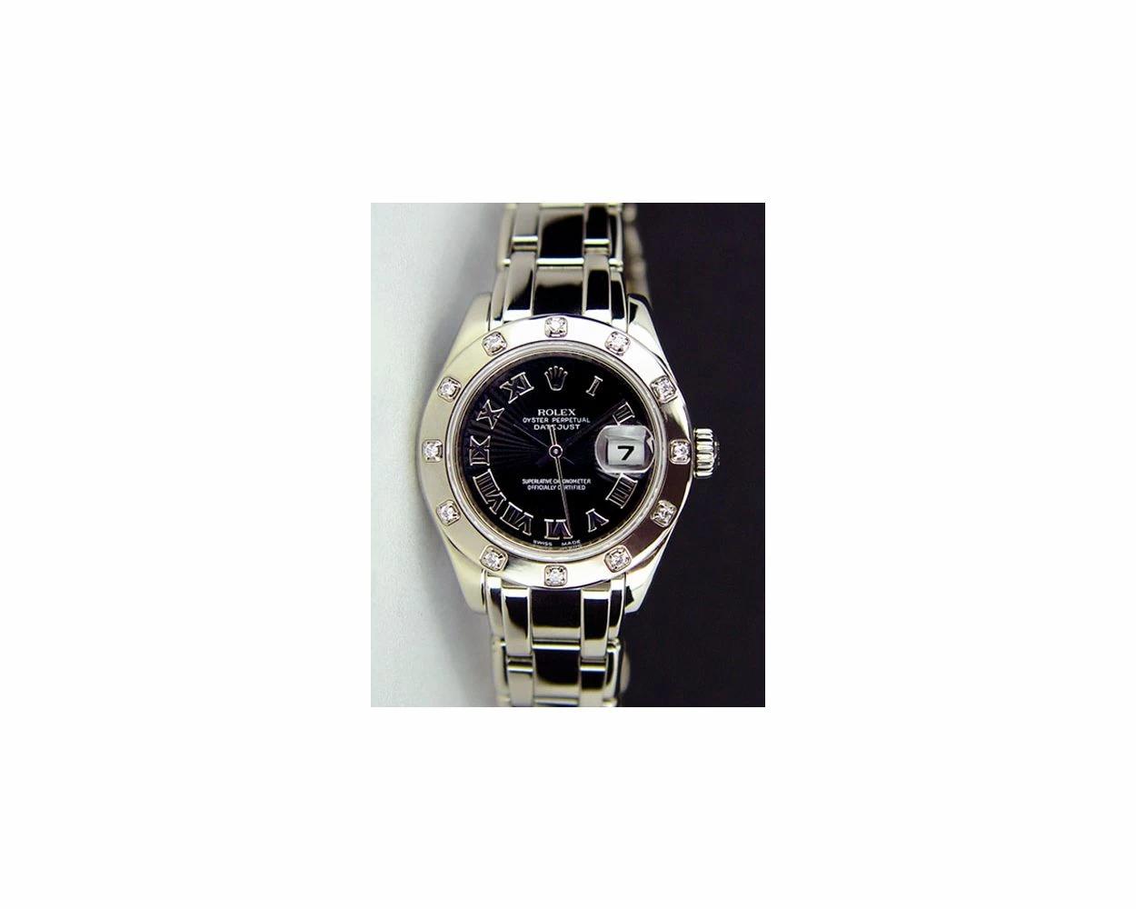 Rolex datejust sales black sunburst dial