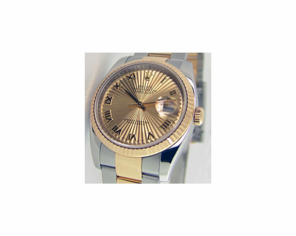 Rolex datejust sunburst dial top