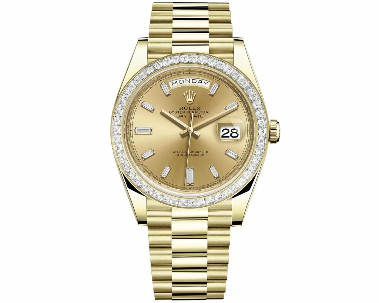 Buy Genuine Used Rolex Day Date 40 228398TBR Watch Champagne Dial SKU 6466