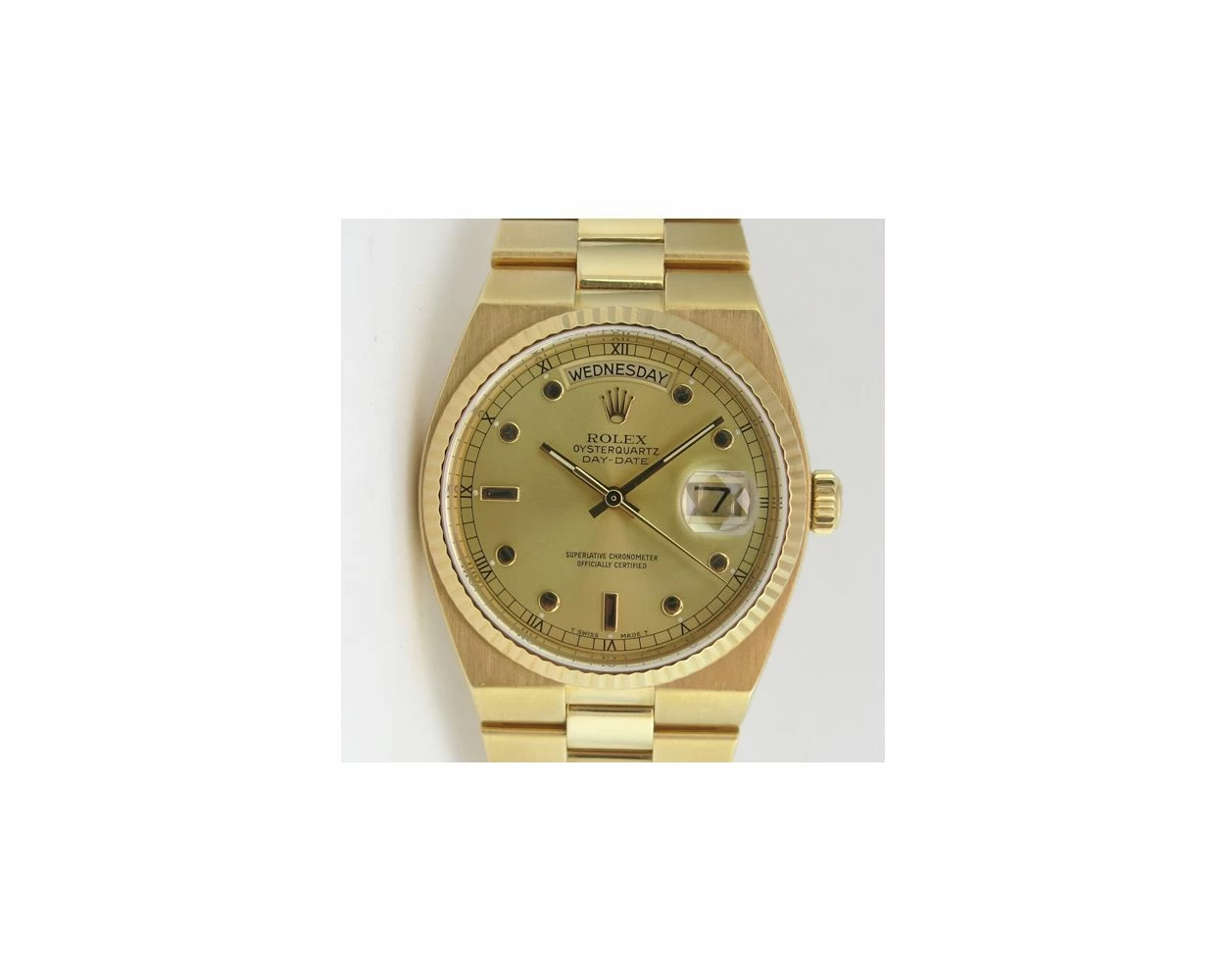 Rolex oysterquartz day date clearance