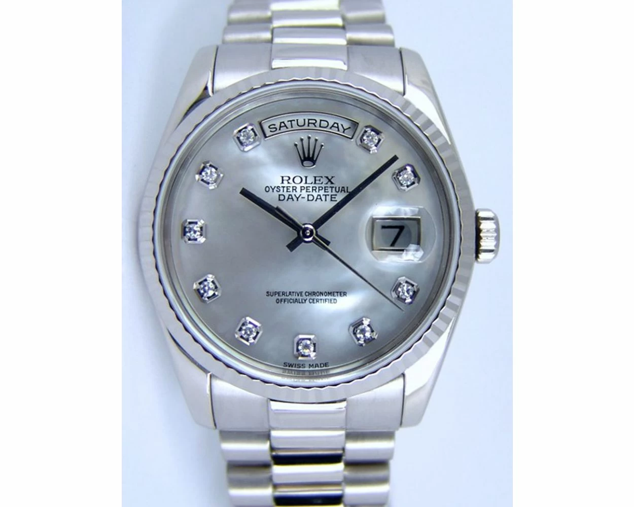 Buy Genuine Used Rolex Day-Date 36 118239 Watch Mother of Pearl