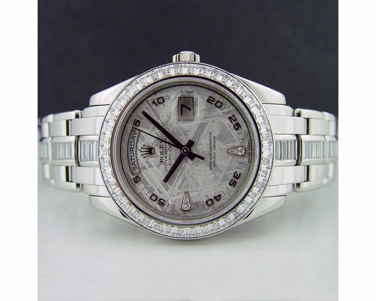 Buy Genuine Used Rolex Day Date Masterpiece 18956 Watch Meteorite Dial SKU 2385