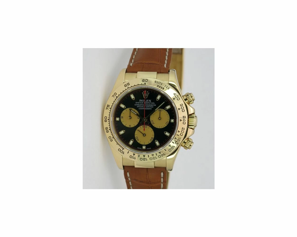 Buy Genuine Used Rolex Cosmograph Daytona 116518 Watch Black Dial SKU 1264