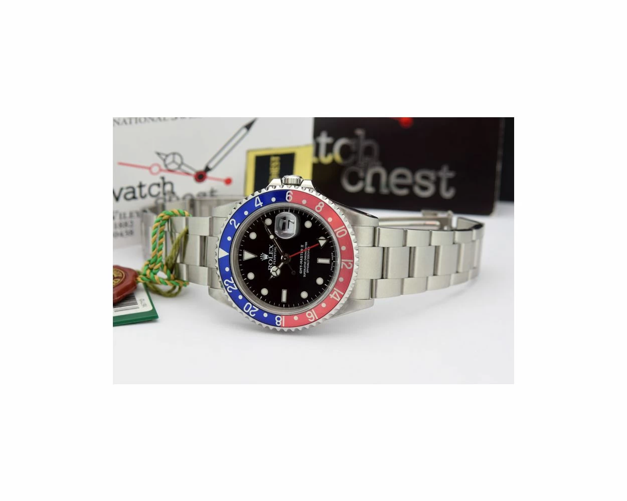 Buy Genuine Used Rolex GMT Master II 16710 Watch Black Dial SKU 3863
