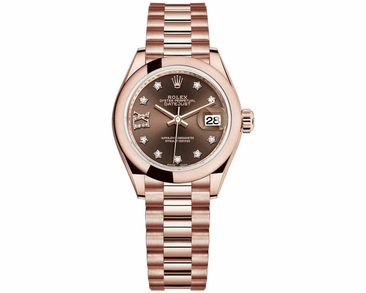 Buy Genuine Used Rolex Lady Datejust 28 279165 Watch Chocolate