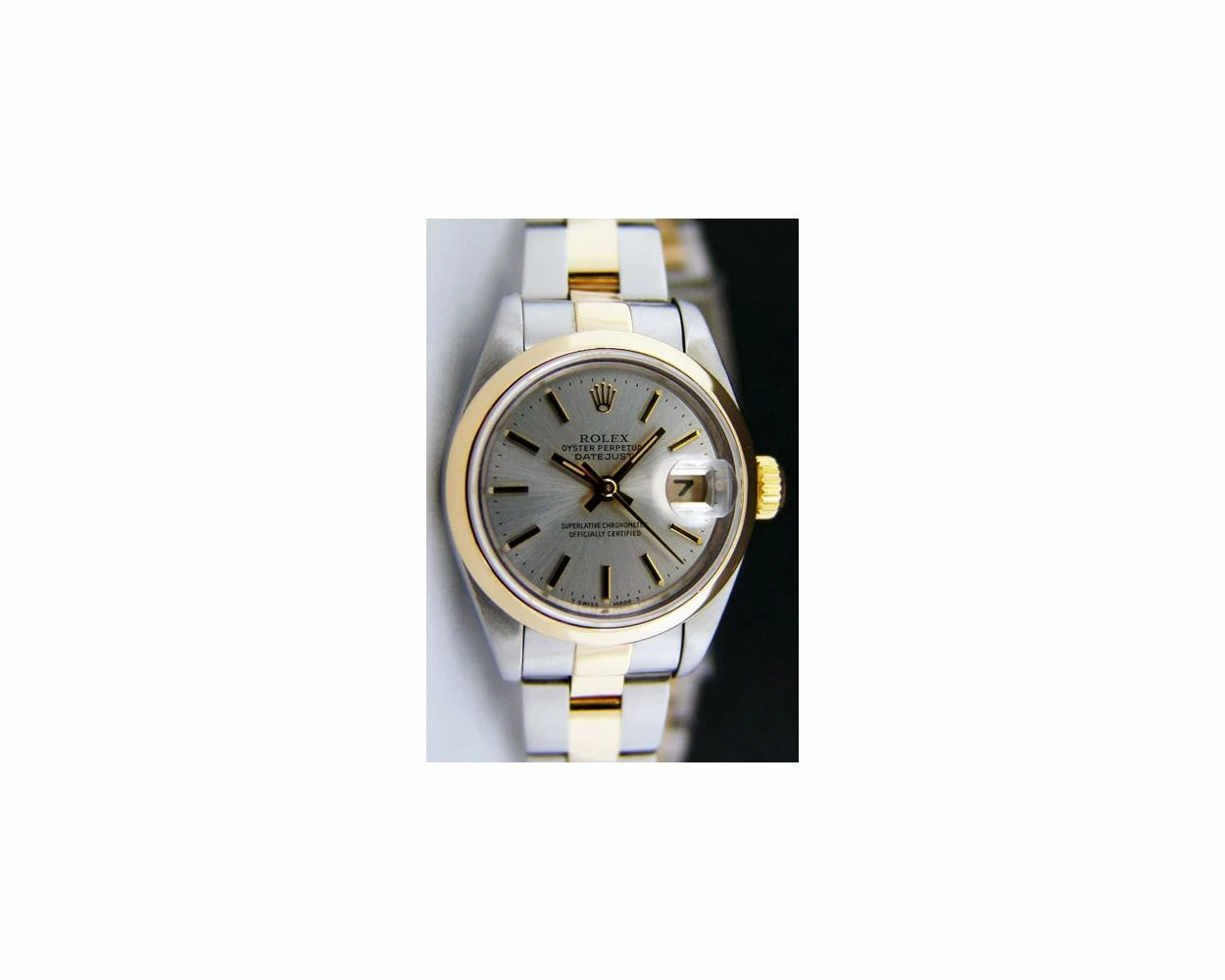 Rolex Lady Datejust Silver Dial Steel Gold 69163